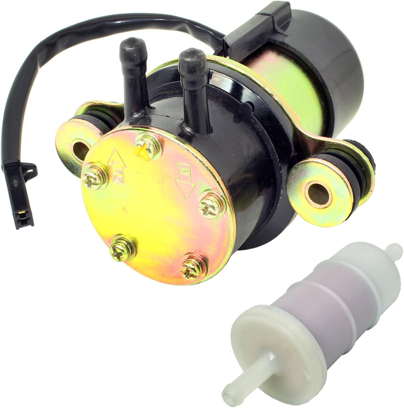 Caltric Fuel Pump & Filter Compatible with Honda Vf1100C Vf 1100C V65 Magna 1983 1984 1985 1986