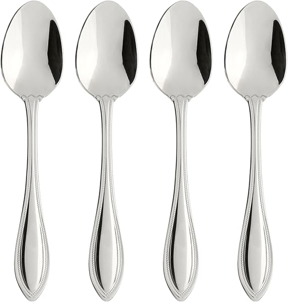 Oneida American Harmony Teaspoons Set of 4, Stainless Steel