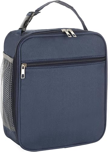 Fiambrera para mujer, lonchera, bolsa de almuerzo aislada, lonchera, loncheras (azul)