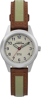 Timex Damen Datum klassisch Quarz Uhr mit Leder Armband