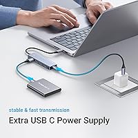 Vista 4 de UGREEN Hub USB C a USB A con 4 USB 3.0 para Laptop, MacBook Pro/Air, Mac mini M4, iMac, iPad Pro, Chromebook, Dell XPS, Galaxy S23 y Más, 0.5FT