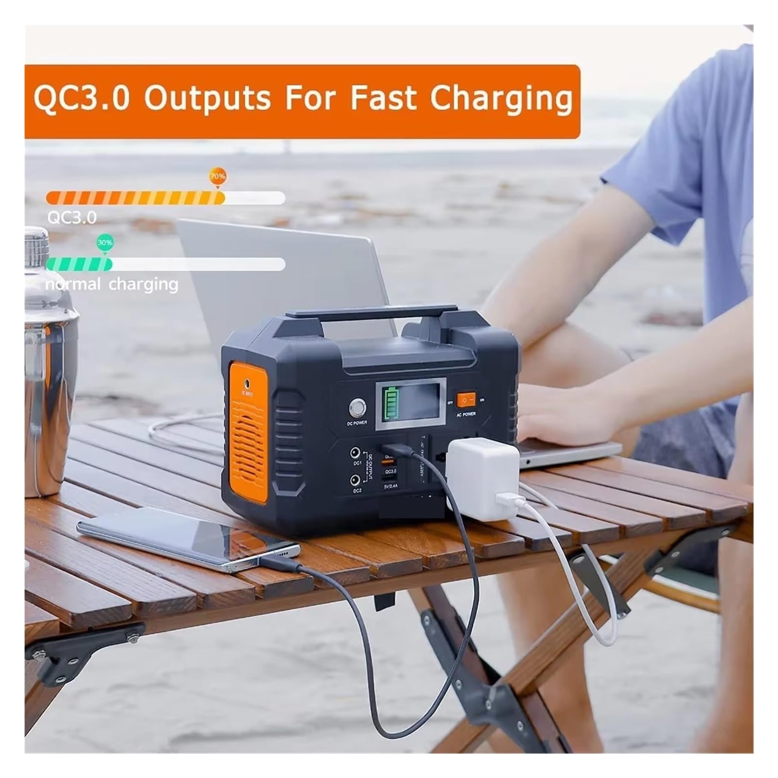 Estación De Energía Portátil E200 200W, Generador Solar Con Batería Litio 151Wh, For Respaldo Del Hogar Al Aire Libre, Móvil For Acampar Carga UltrarráPida