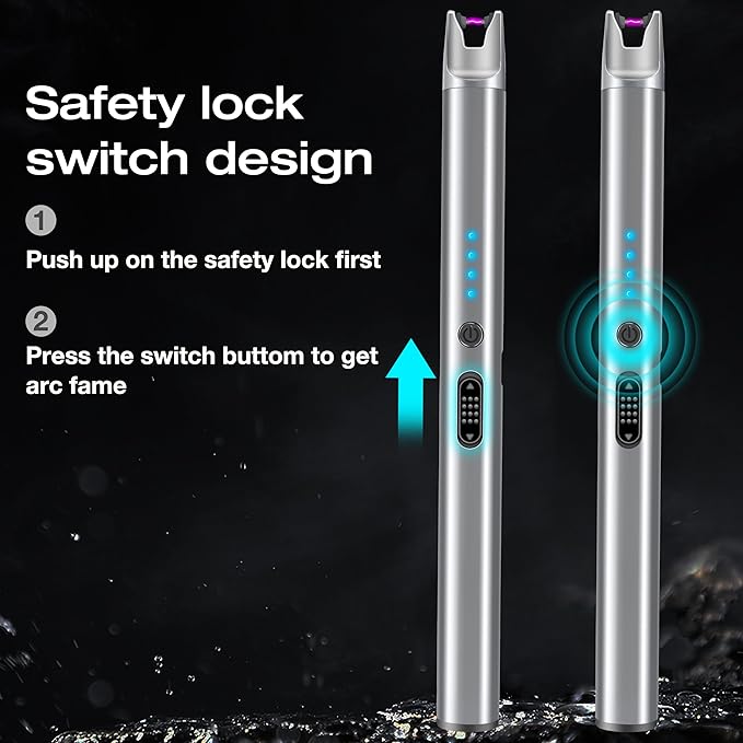 Luxgaze Pack 3 Encendedores Eléctricos Recargables USB Sin Llama miniatura 3