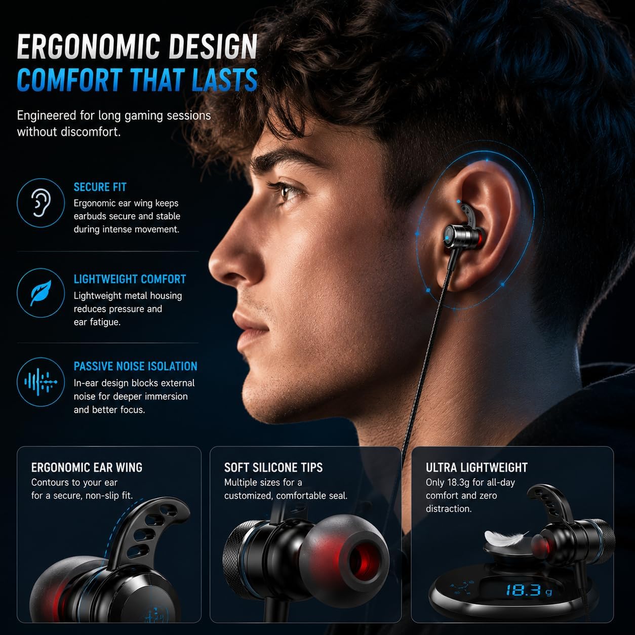 KASOTT SoundMaster Pro V1 - Gaming Earphones with Dual Audio Drivers,Battle Buds,in-Line Mic with Mute and Volume Control, Compatible with Xbox Series,Xbox One,PS5,PS4,Switch,Pc with 3.5mm Aux 9 71b0UiEhCbL. AC SL1254