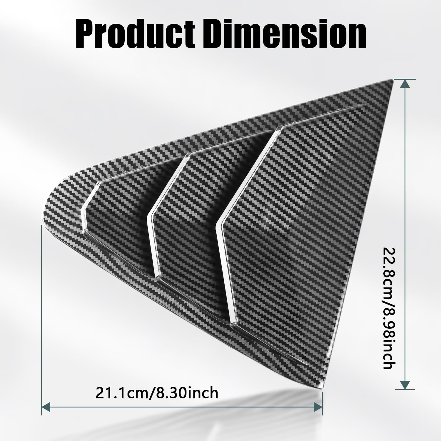 Rear Side Window Quarter Louvers Trim Panel Compatible with for Subaru Crosstrek Impreza 2024 2025 2026 Accesories Sport Style Side Shutter Trim Cover Air Vent Scoop Shade Covers Blinds