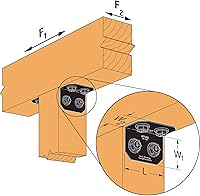Vista 3 de Simpson Strong-Tie Acentos para exteriores APVA6 - con sujetadores necesarios