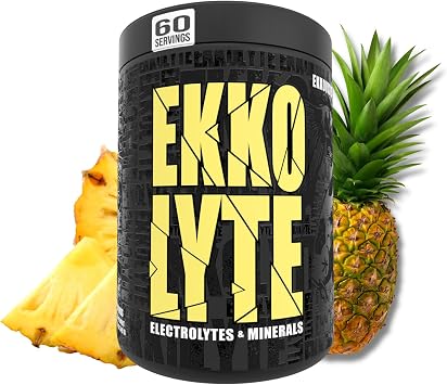Ekkovision Ekkolyte Electrolyte Powder, Pineapple Paradise, 60 Servings | 50 MG Vitamin C & 155 MG Magnesium for Hydration Support, Essential Electrolytes for Women & Men
