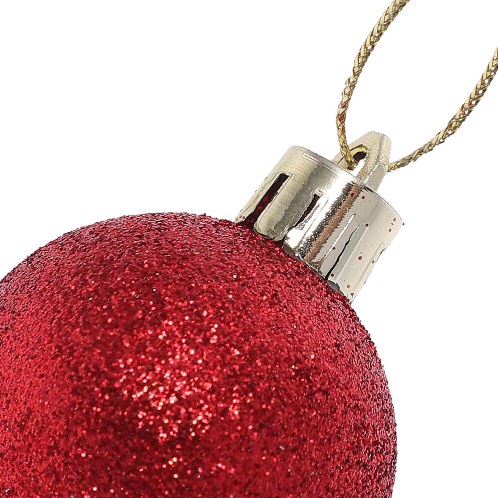 FRCOLOR 144 Piezas Bolas Colgantes para Árbol de Navidad, Rojas de PVC