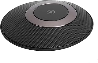 Tangxi Desktop Conference Microphone, USB Desktop Condenser Microphone, Omnidirectional USB Mic for Meeting/Recording, Plug and Play (Black LR063682)