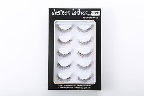Miniatura 9 de DESIRES LASHES By EMILYSTORES Pestañas de tiras naturales multipack 5 pares por kits 04 jueves