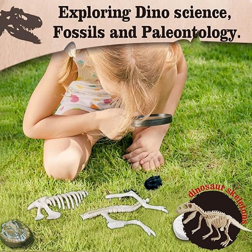 Miniatura 9 de Kit de actividades STEM de dinosaurios definitivo para niños, limo, excavación de fósiles, pintura y fabricación de jabón de bricolaje, regalo