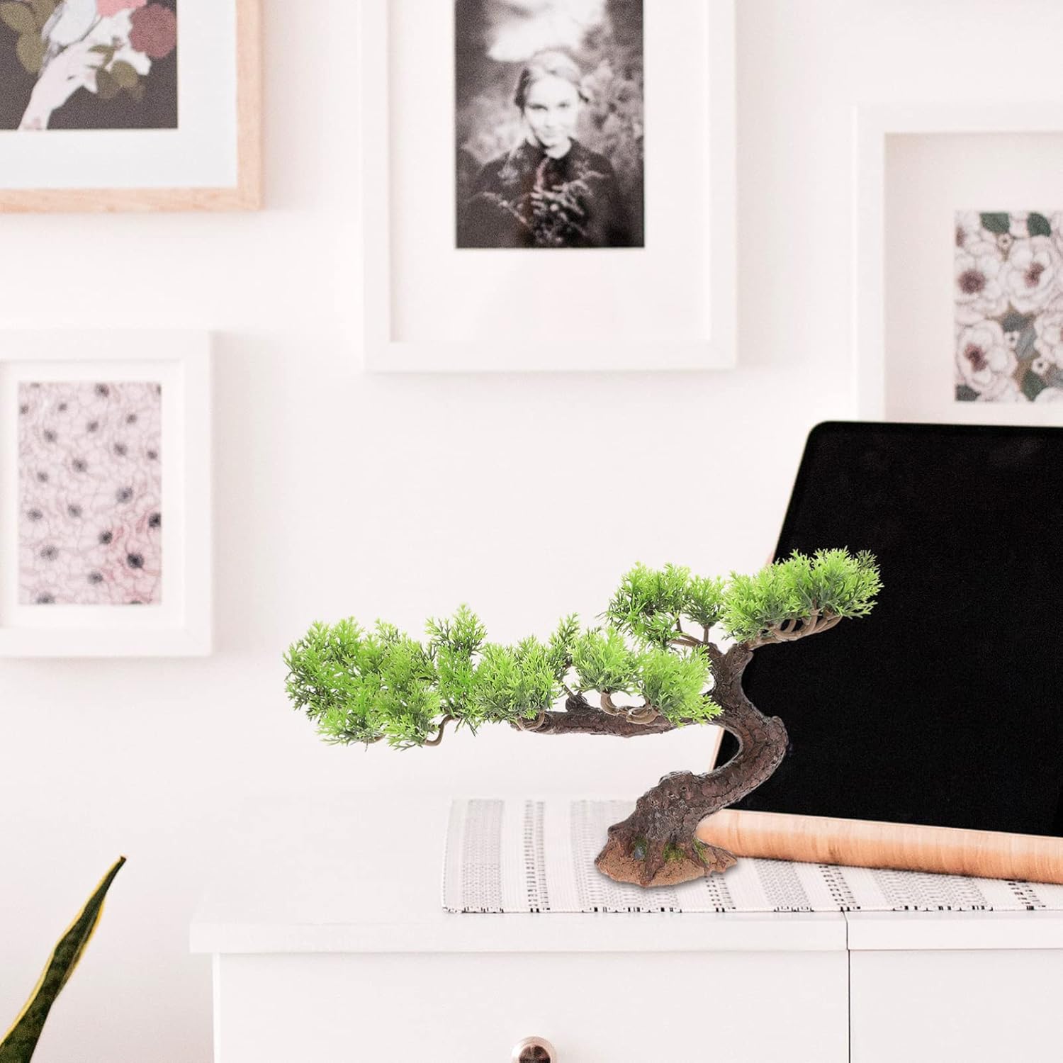 Yardwe Artificial Flower Plants Sushi Plate Decoration Japanese Flower Sushi Restaurant Ornament Tree Sashimi Plate Dish Decors Faux Bonsai for Home Table Garden