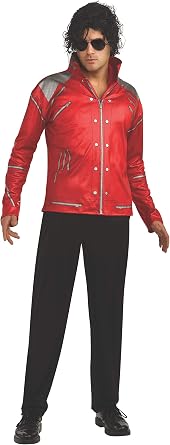Rubies mens Michael Jackson Value Beat It Red Zipper Costume Jacket