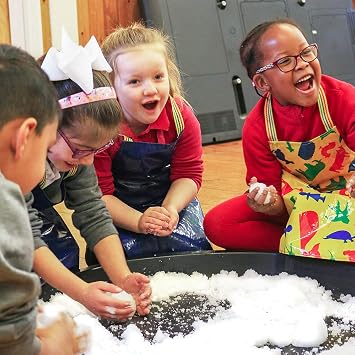 ZIMPLI - SnoPlay 4 Use, Just Add Water To Instantly Make Fake Snow, Outdoor Artificial Snowball Fights or Indoor Sensory Play, Stocking Fillers, UK Made