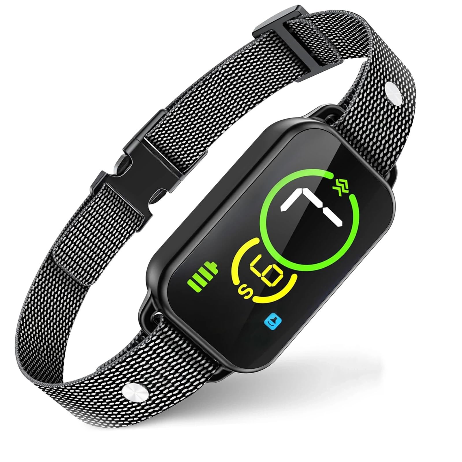 Anti Bark Collar for Dogs, Bark Collar for Small Medium Dogs Stop Barking - Rechargeable No Shock Dog Barking Collar with Beep &Vibration - 7 Adjustable Sensitivity (IP67 Waterproof)