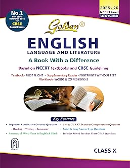 Golden English Language and Literature: (With Sample Papers) A book with a Differene for Class - 10 (For CBSE 2021 Board Exams) Paperback