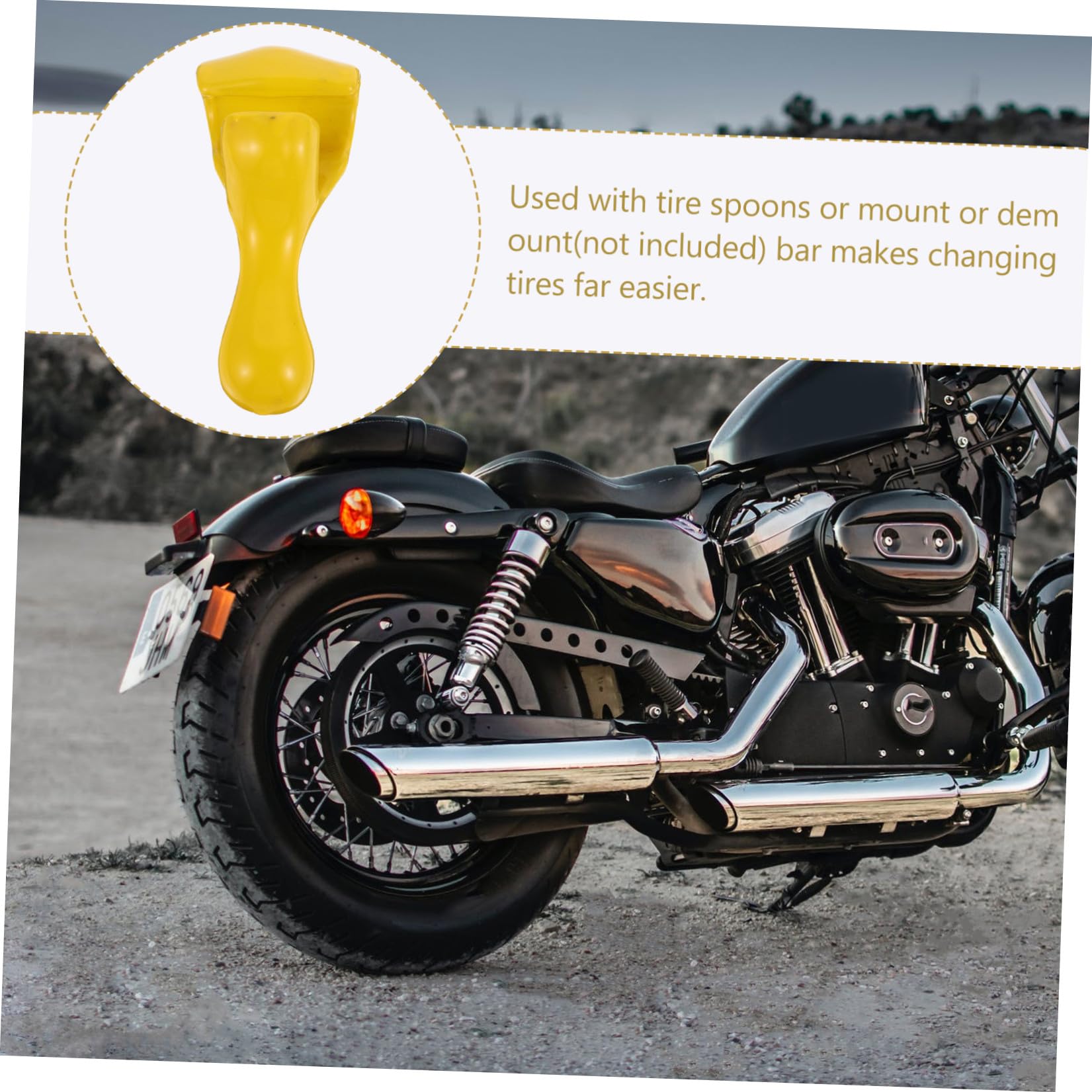 Outil de Changement de Pneu de Moto 1 Pièce, Maintien de Pneu