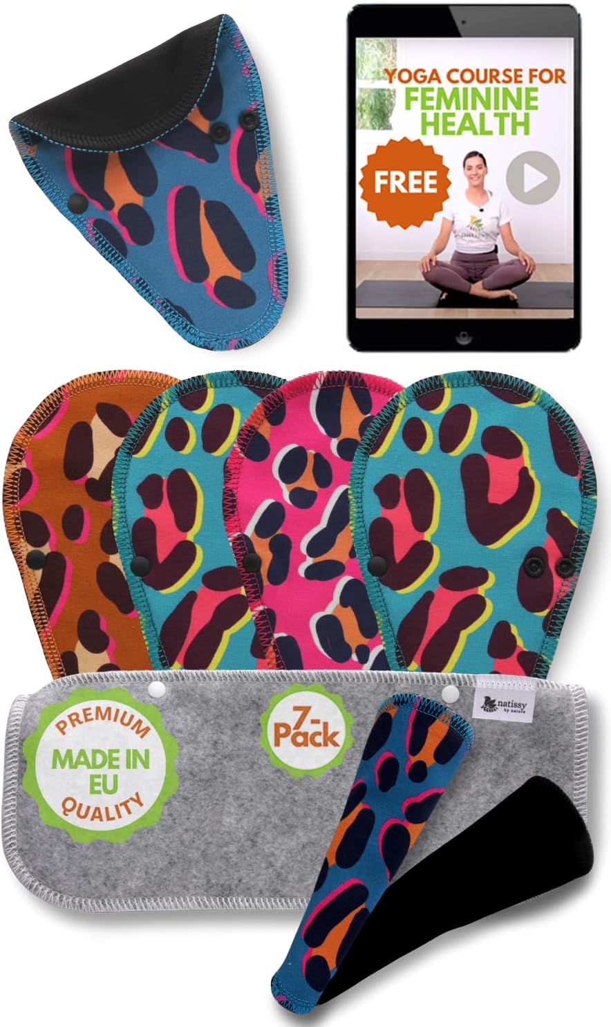 Reusable Organic Cotton Panty Liners 7Pack Mini Oman Ubuy