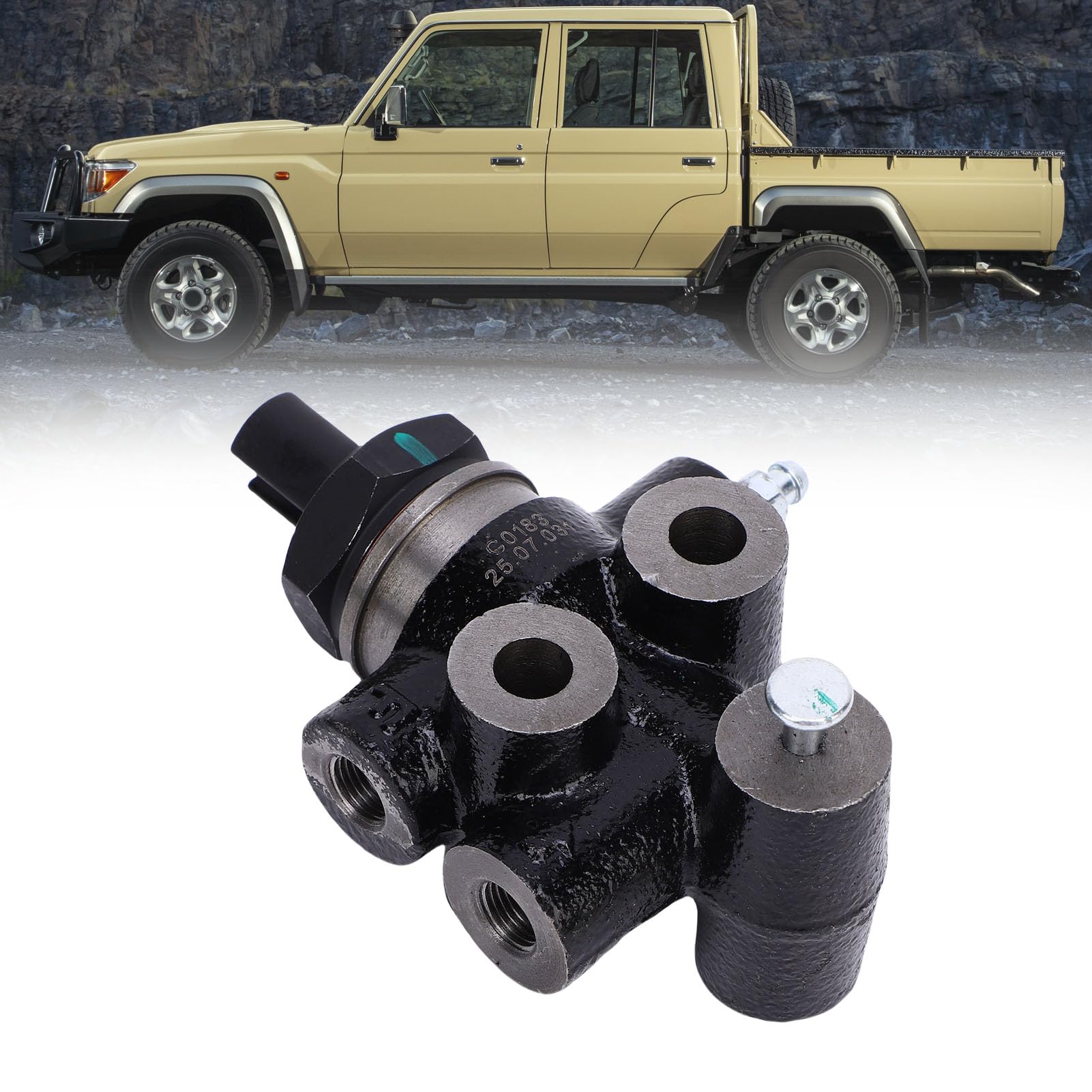 EMUKOEP Válvula proporcional de detección de carga de freno, repuesto para J70 Series BJ70, BJ73, BJ74, FJ70, FJ73, FJ75, FZJ75, HJ75, HZJ70, HZJ75 1984-1992, diseño a presión