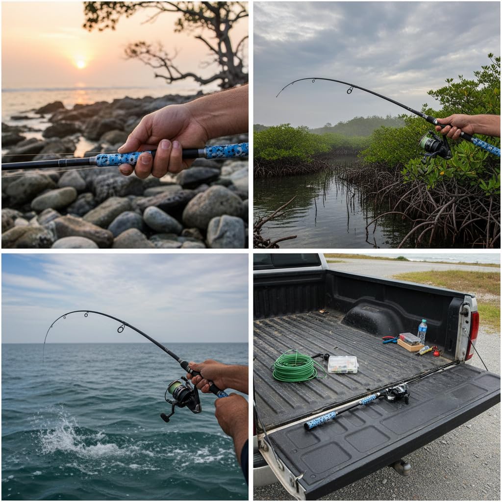 Canna da Pesca Telescopica Azione Extra, Manico a pistola, size to 2