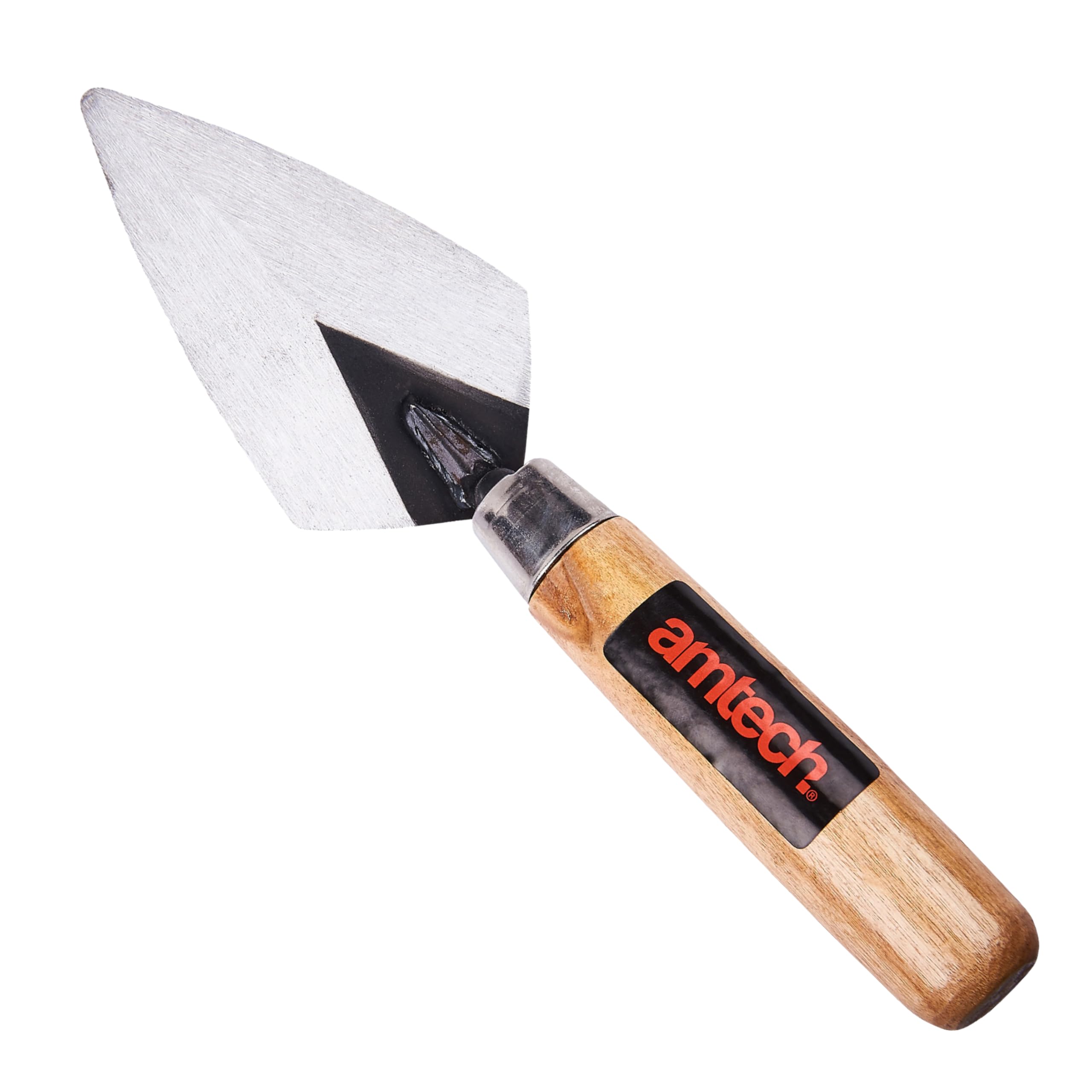 Amtech Wood - Pointing Trowel, 100Mm Hardened Steel Blade With En Handle, For Brickwork, Mortar Joints And Repairs