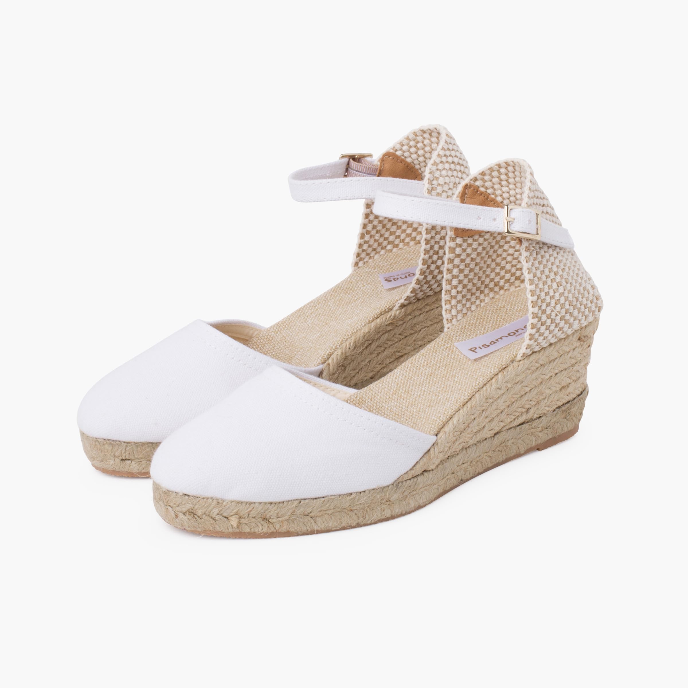 Pisamonas Espadrillas Donna Zeppa Alta Fibbia
