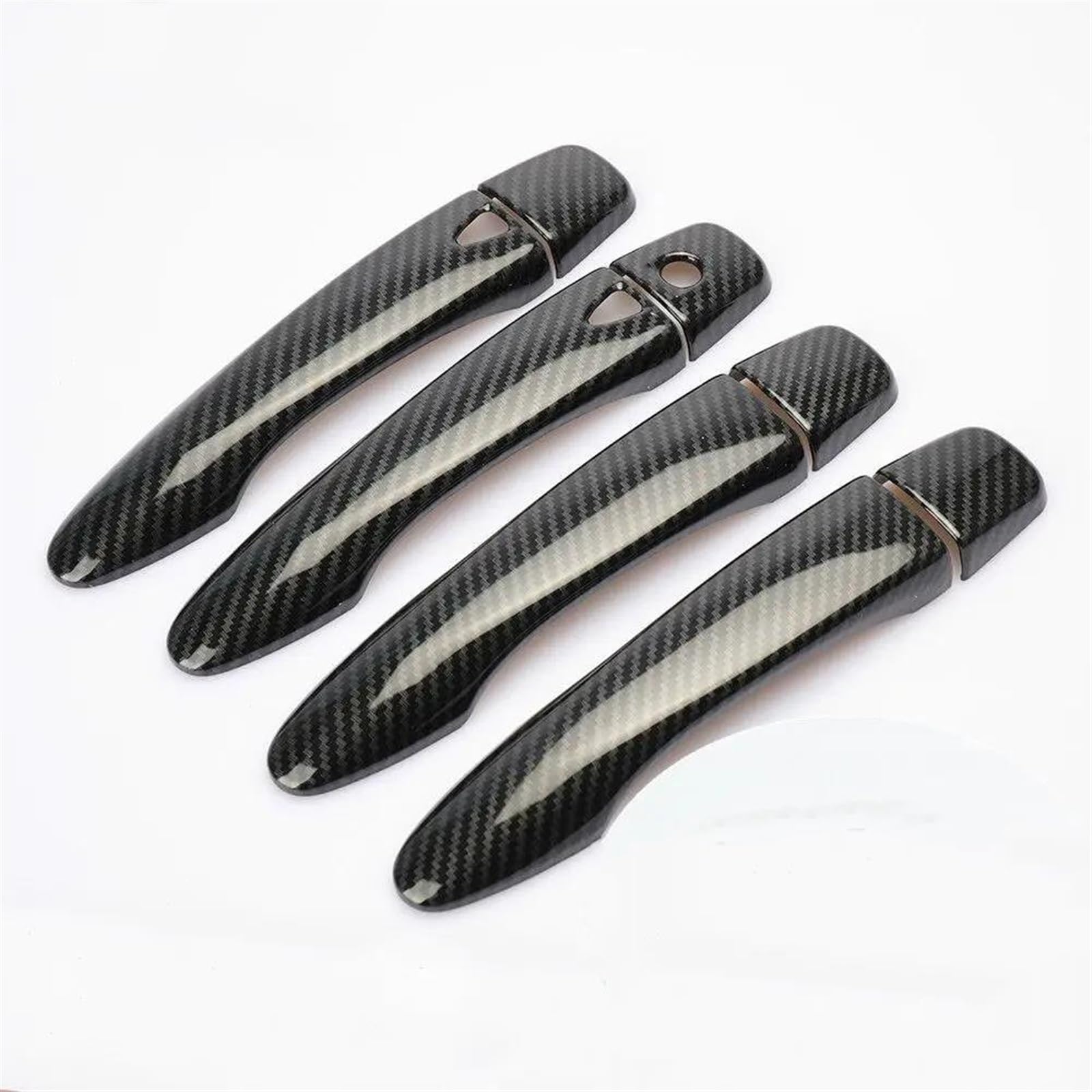 Noheeu Carbon B Car Exterior Door Handles Cover Decorative Sticker For Nissan Xtrail For Qashqai For Rogue Sport For Navara Np300(Carbon B)