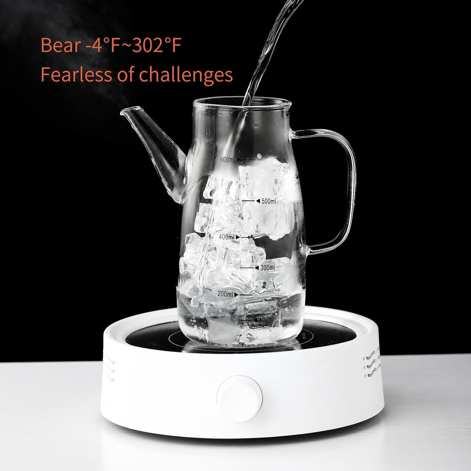 Large Glass Oil Dispenser Bottle for Kitchen Cooking Recipiente Para Aceite De Cocina Olive Oil Vinegar Dispenser Cruet Stainless Steel Lid No Drip Liquid Container (Clear, 34oz /1000ml)