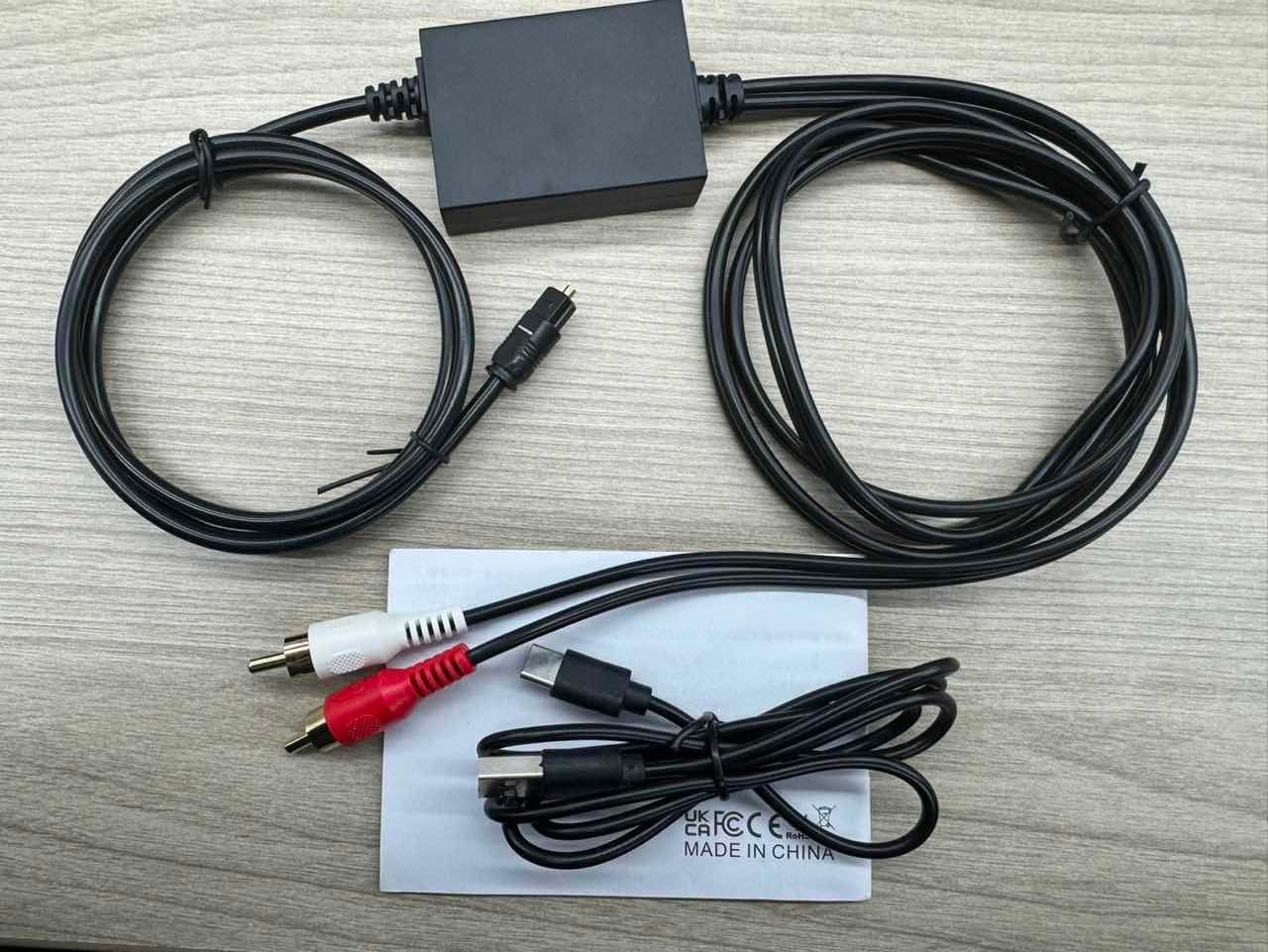 PROZOR 192KHz Digital to Analog Audio Converter 7ft/2.1m Cable Optical to RCA Adapter Built-in Audio Amplifier Chip DAC Digital Audio Converter SPDIF Toslink to RCA for HDTV Amp Blu-Ray DVD PS3 PS4