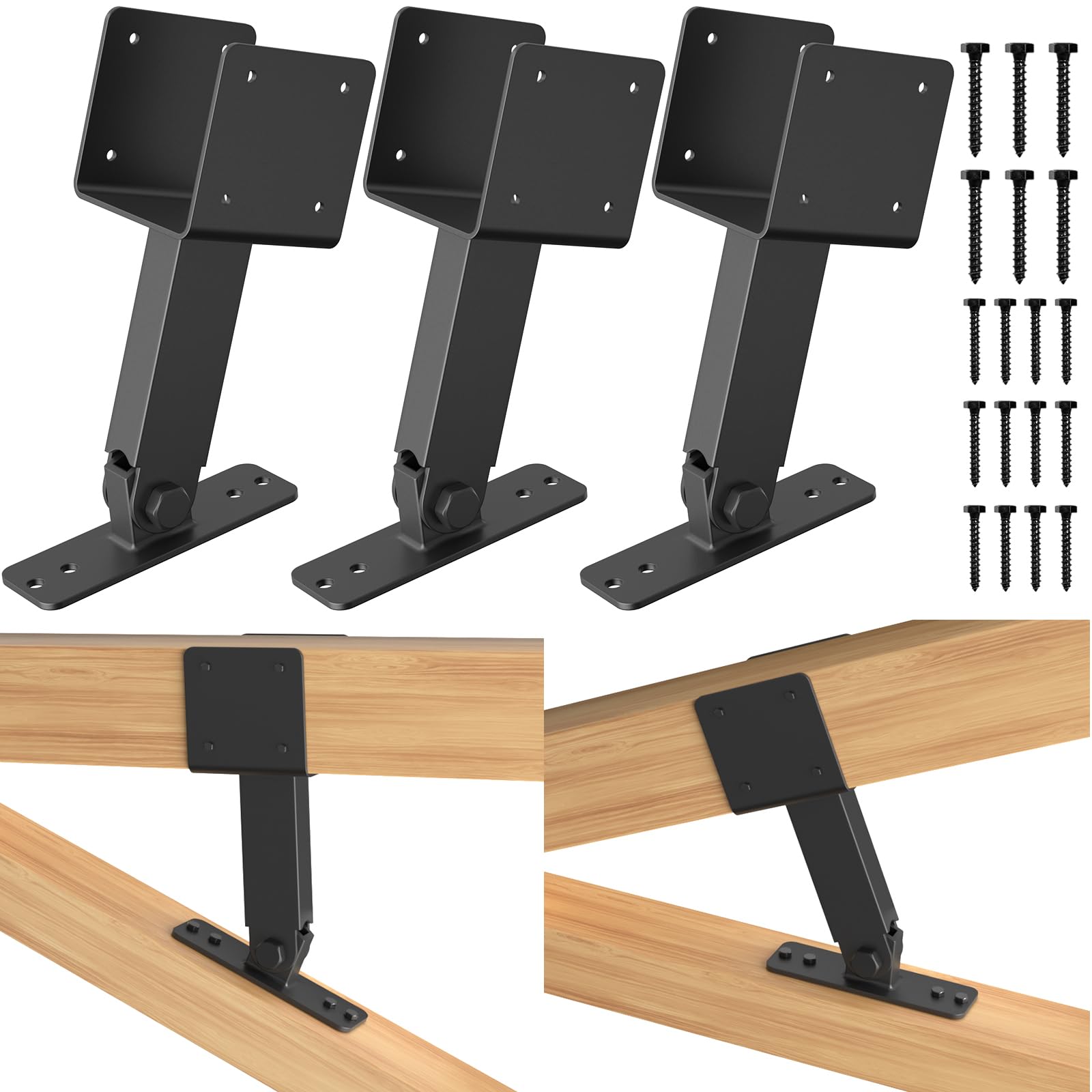 Amazon.com: 4x4 Heavy Duty Roof Riser Brackets Kit, TROPTOLKY ...