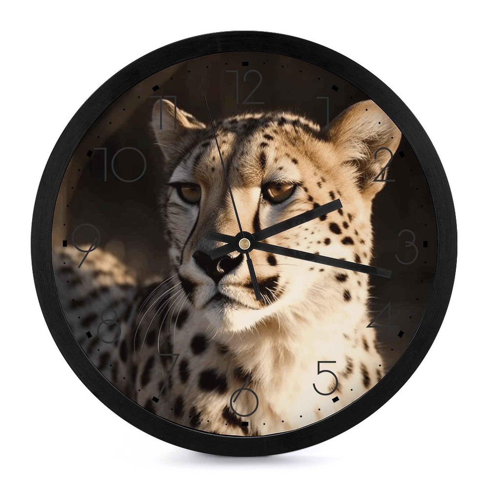 Horloge murale anti tic-tac blanche de 25cm pour éliminer les bruits de salon
