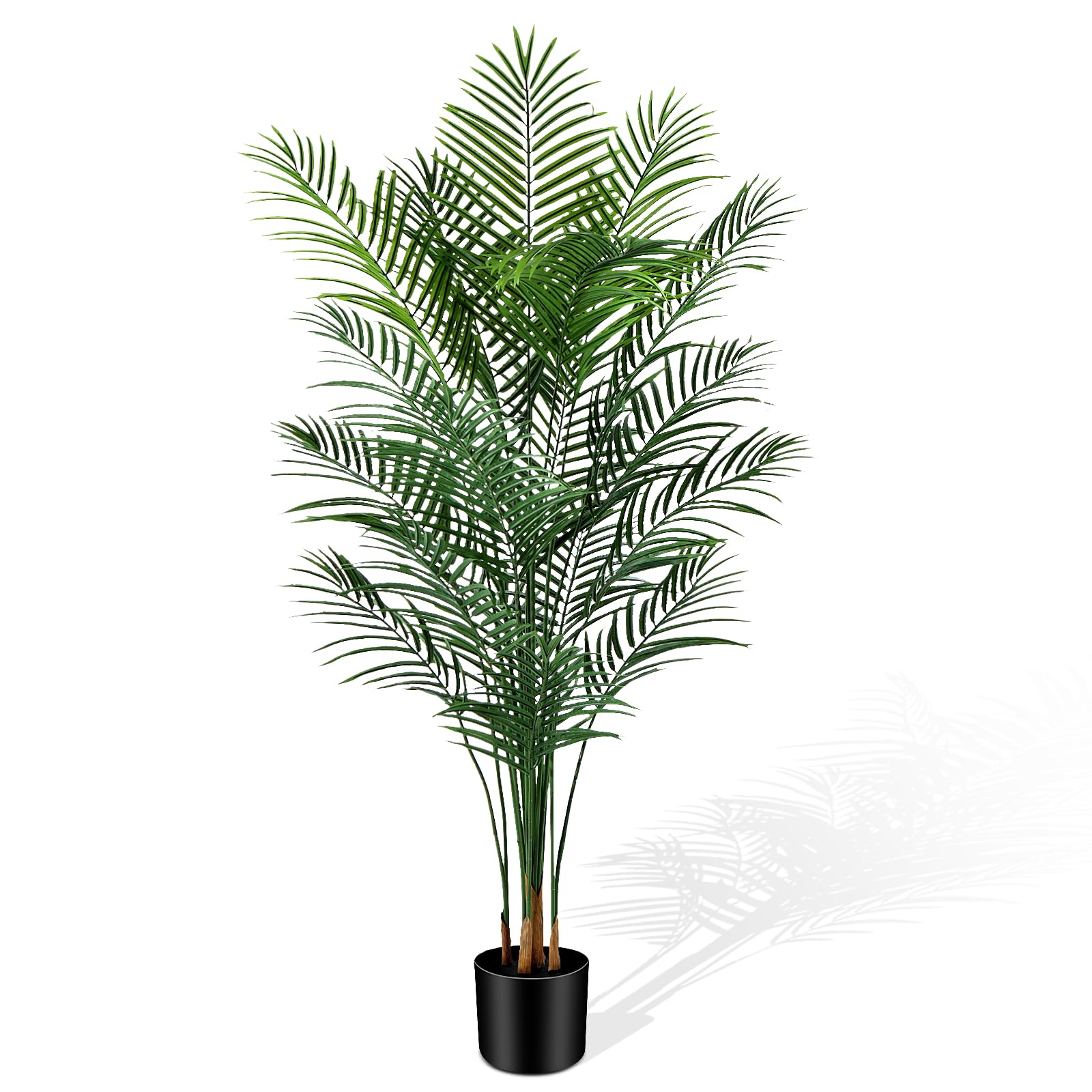CyanGrove 6ft Artificial Areca Palm Tree