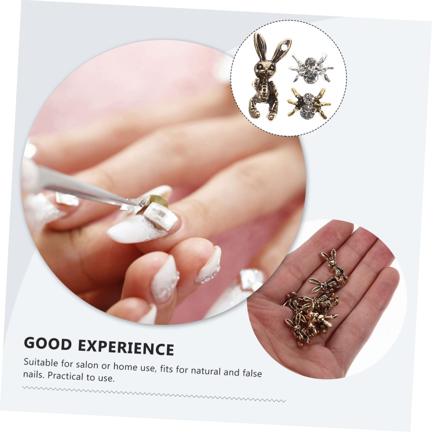 5 set Gioielli Con Diamanti Per Unghie Accessori Per Unghie Ciondoli Per Unghie Ciondoli A Forma Di Ragno Per Lavori Artigianali Strass Per Unghie Gioielli Per 30 pezzi*5