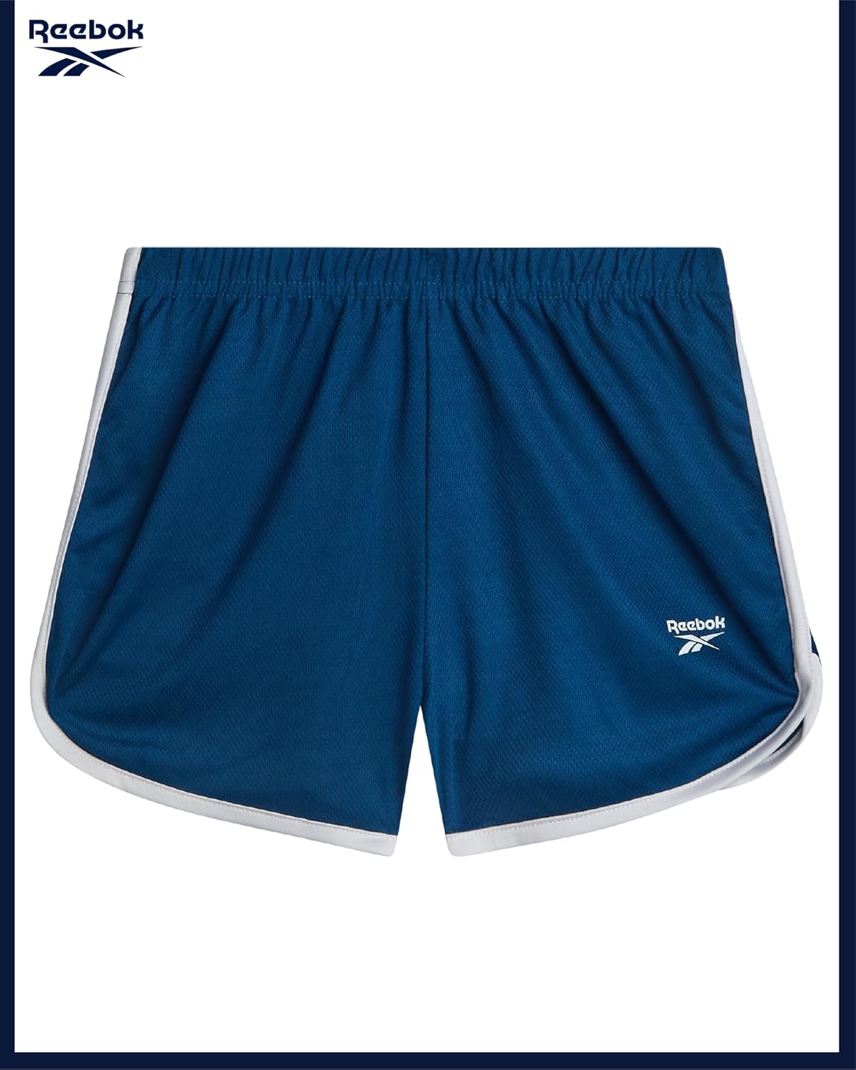 Reebok Girls Athletic Shorts - 3 Pack Active Performance Lightweight Mesh Dolphin Girls Shorts for Running Soccer Gym (7-12) - Image 6