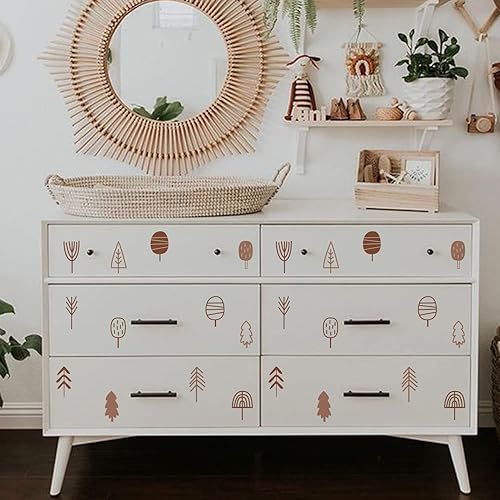 Miniatura 40 de QUCHENG Calcomanías de pared bohemias para dormitorio de niñas, calcomanías de pared extraíbles para habitación de niños, decoración de habitación