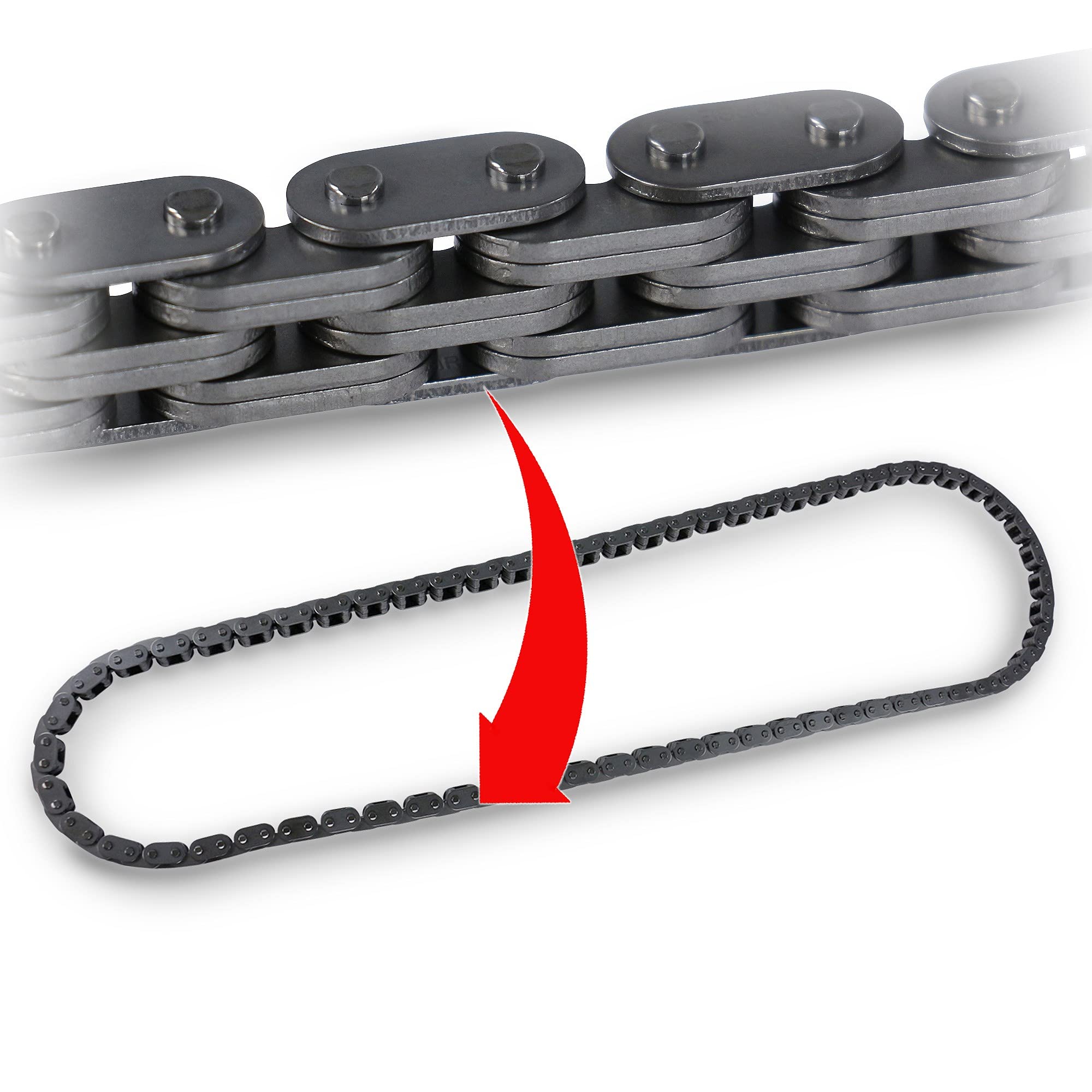 febi bilstein 102197 kit catena distribuzione per albero a camme, con guide di scorrimento e tendicatena, 1 unità