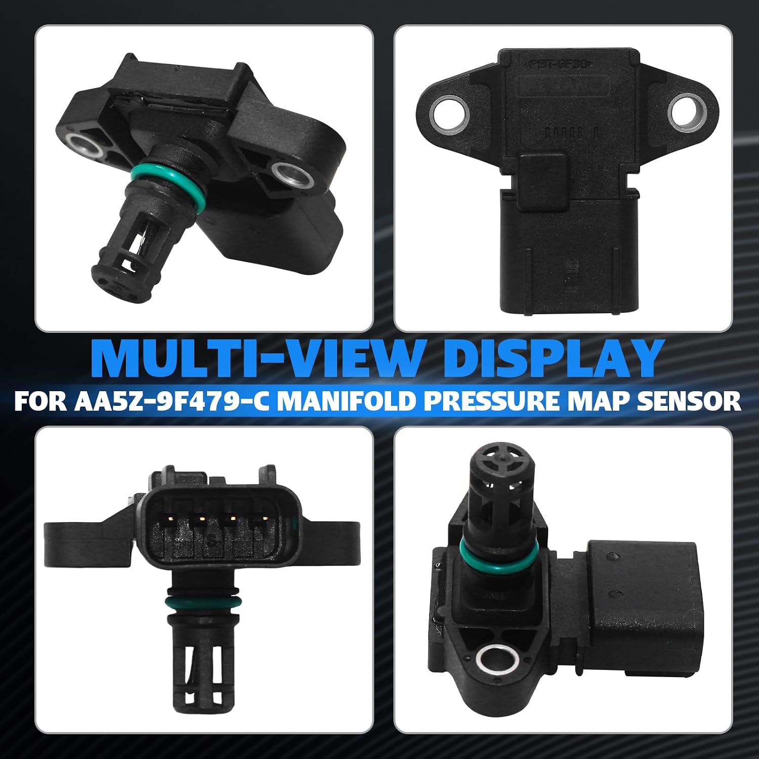 AA5Z-9F479-C Manifold Pressure (MAP) Sensor [4 Pins] for Ford F-150 2011-2016 Expedition 2015-2017 Transit 150 250 350 2015-2023 Lincoln Navigator 2015-2017 Replace AA5A9F479DB 225-1264 MAP1081