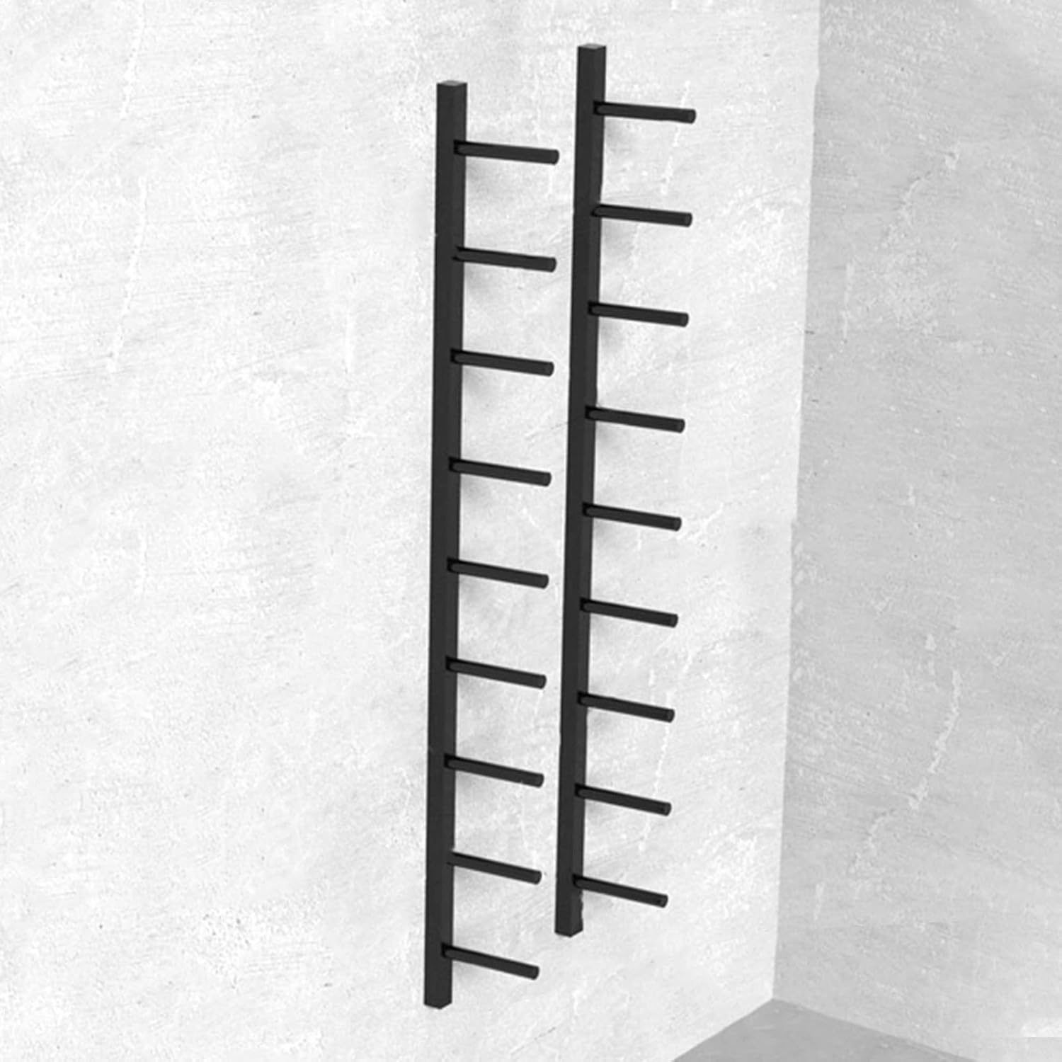 HAUTHE Yoga Mat Holder, Metal Wall Mount with Rust