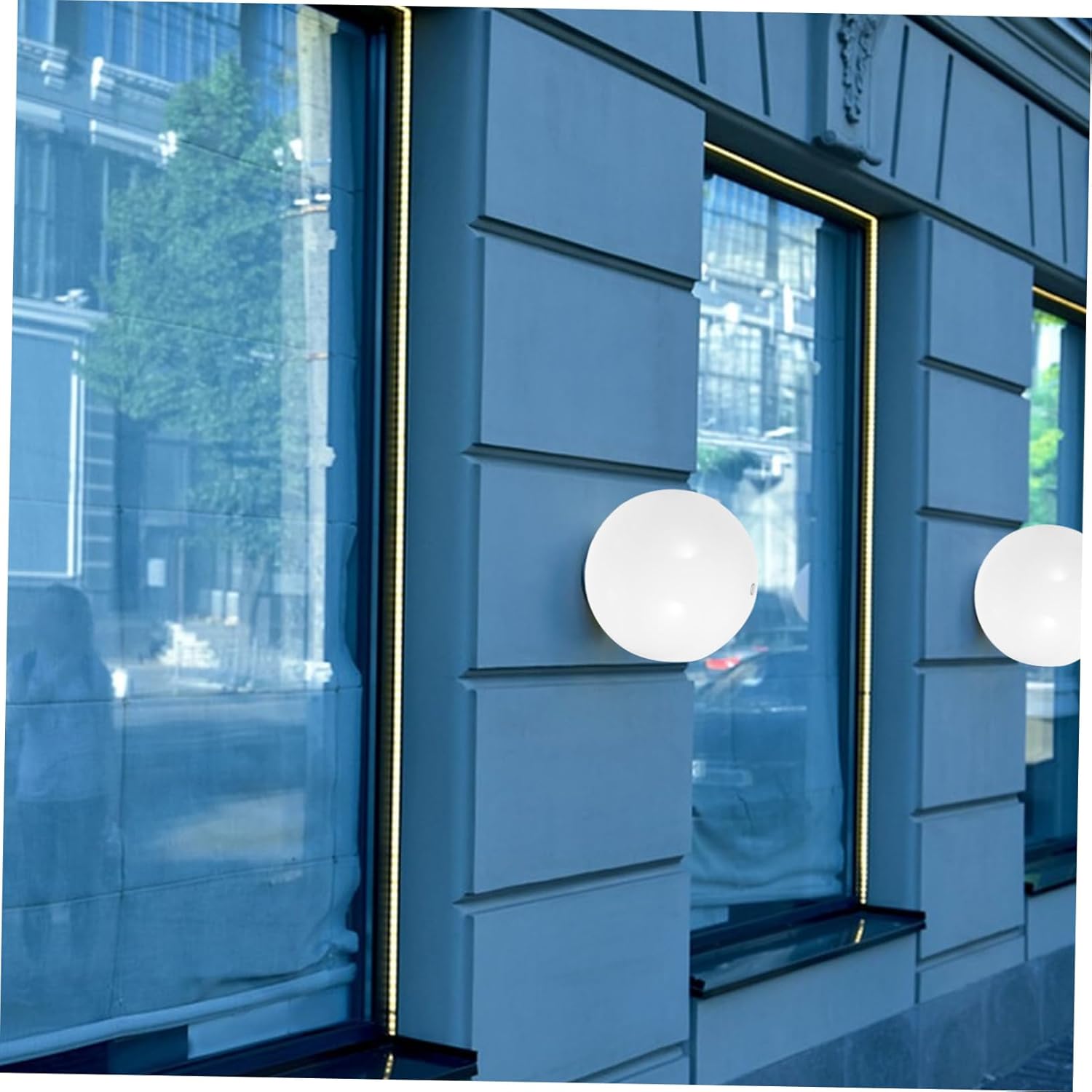 Acrylic Globe Lamp Shade Soft Light Diffuser Protective Cover for Outdoor Chandeliers and Wall Lamps Handmade Milk White Acrylic Socket Compatible for Home and Hotel Decor