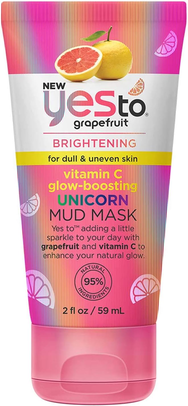 Grapefruit Vitamin C Glow-Boosting Unicorn Mud Mask Tube, 113 g