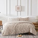 Pure Melody Collection - Qualité premium, doux, ride, faux, & Couvercle de couette surdimensionné, Couchage facile, Résistant à la tache, King / Roi de Californie, Aqua