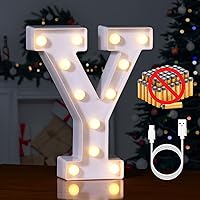 Vista 268 de Foaky LED Letter Lights Sign Marquee Light Up Letters Sign for Night Light Wedding/Birthday Party Battery Powered Christmas Lamp Home Bar