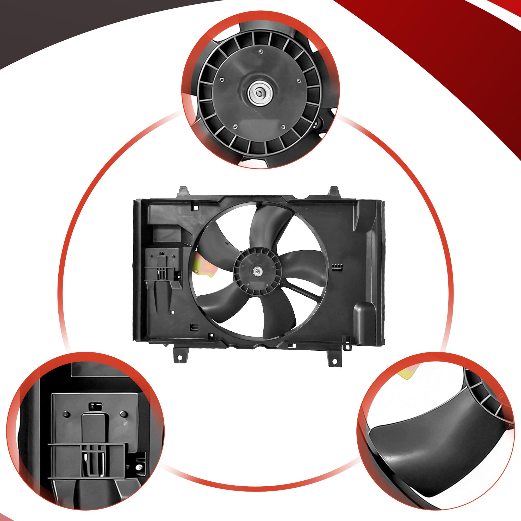 Amazon.com: PartsFlow Radiator Cooling Fan Assembly for 2007 2008