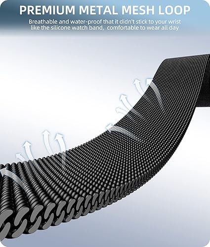Miniatura 3 de Zedoli Correas de metal sin brechas compatibles con Samsung Galaxy Watch 6Watch 5Galaxy Watch 4 Band 1.575 in 1.732 inGalaxy Watch 5 Pro Band 1.772