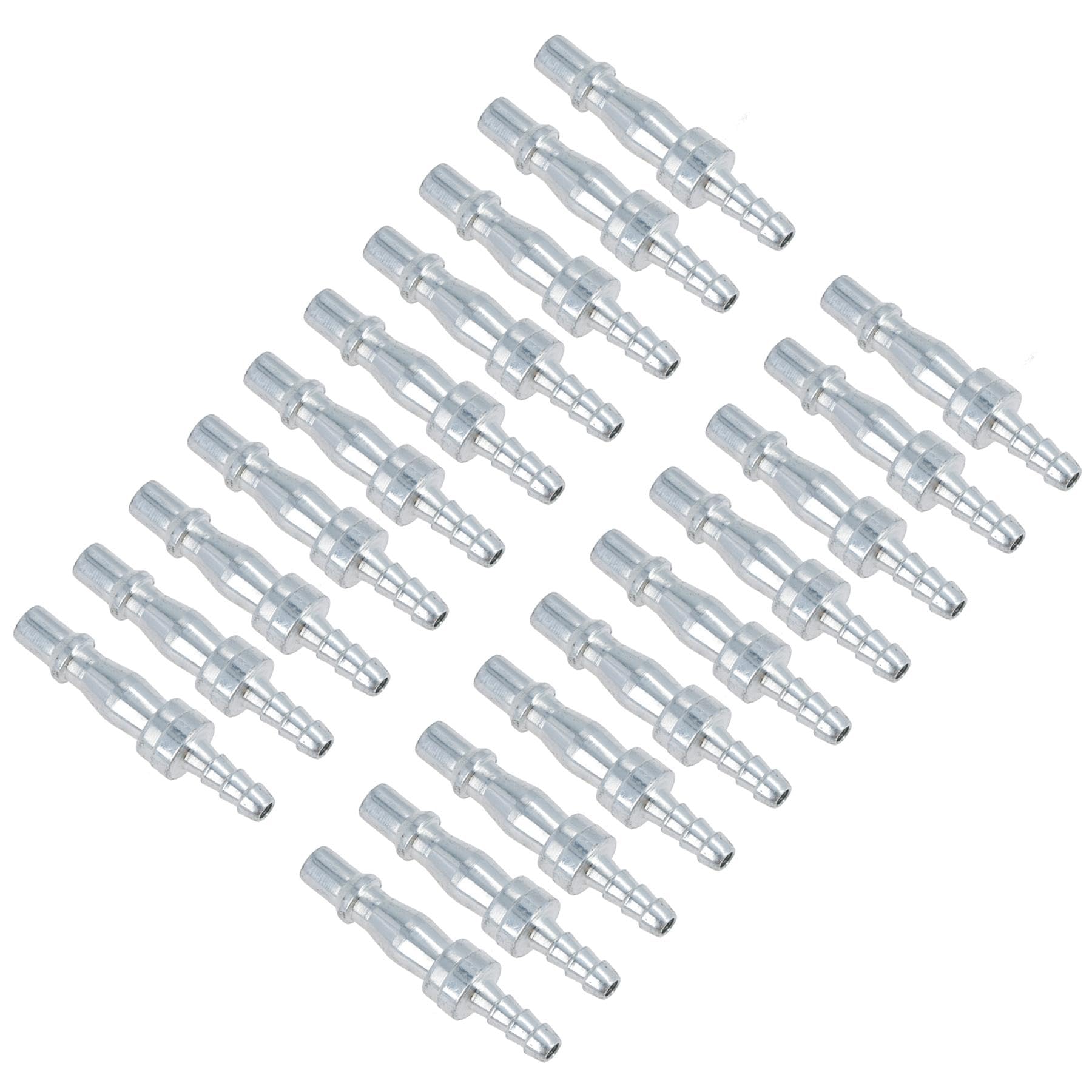 1/4in BSP (6.35mm) Air Hose Barb Tail with Male PCL Type Connector Fitting 20pc