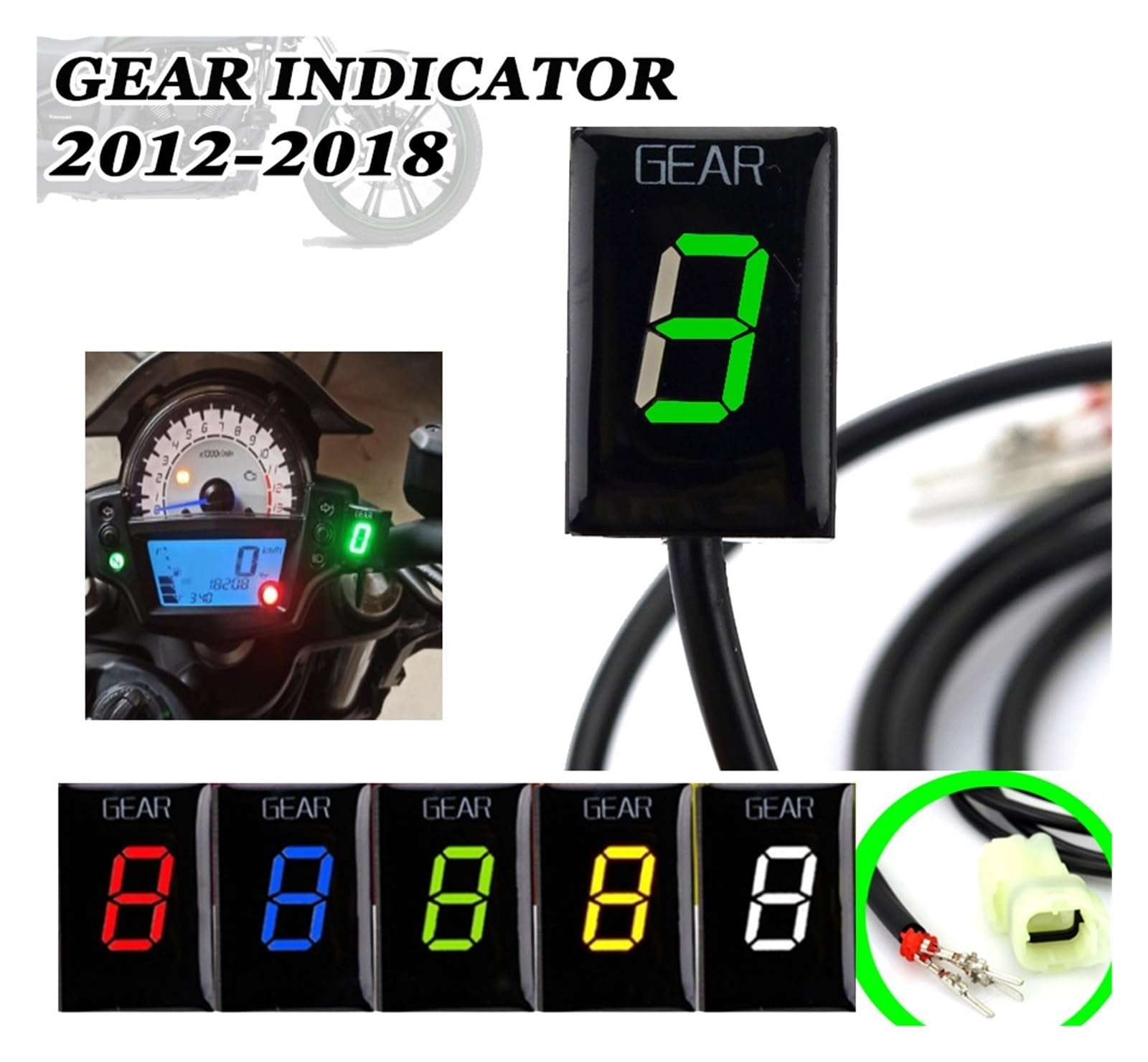 Motocicletta Marce Sensori Per VE & RSYS 1000 2012-2015 2016 2017 2018 Accessori Moto LED 1-6 Indicatore Di Marcia Display Meter Staffa Velocità Digitale