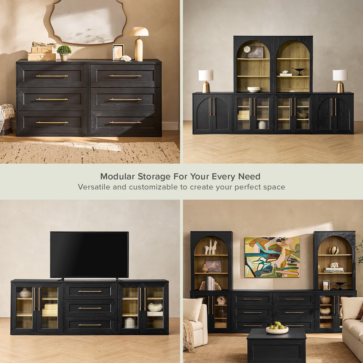 Examples of modular storage configurations