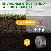 Vista 5 de ADHES - Cinta frágil, cinta de papel kraft biodegradable, 2 pulgadas x 55 yardas, 3 rollos, adhesivo fuerte, cinta de embalaje de papel ecológica