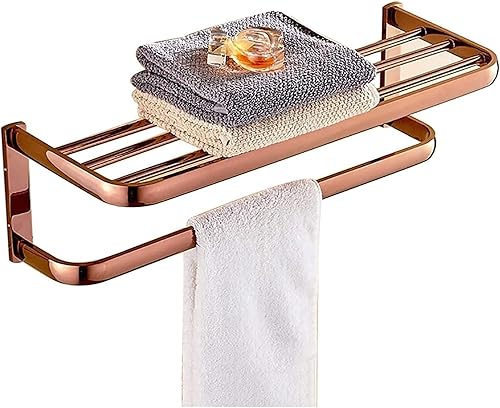Toallero para toallero, toallero montado en la pared de cobre, moderno toallero de baño, accesorios de almacenamiento de baño, instalación de
