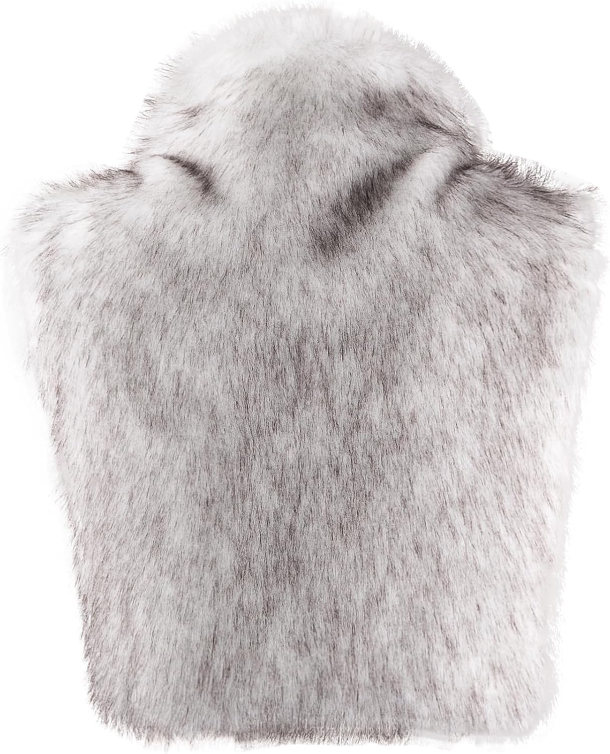 Women's Faux Fur Vest Coats Sleeveless Turtleneck Zipper Back Y2k Fuzzy Rave Party Crop Top - Image 6